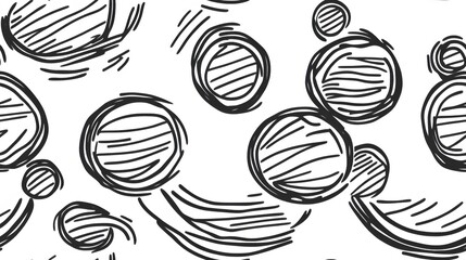 A black and white drawing of circles with a lot of detail. The circles are drawn with a pencil and appear to be very close together. The drawing has a very artistic and creative feel to it