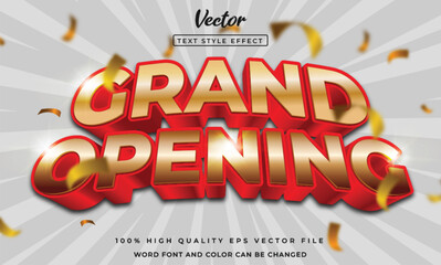 Grand opening text effect