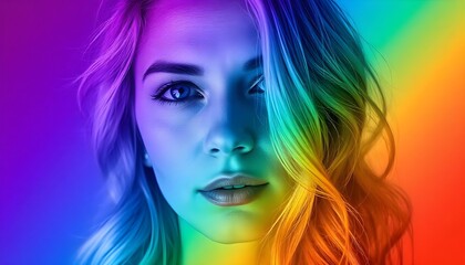 An austistic woman, a visualization of being on the spectrum