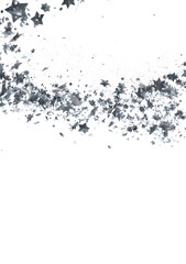 Obraz premium Starlit Christmas Plummet: Spectacular 3D Illustration Showcasing Descending Holiday Star Clusters