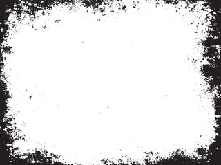 Abstract Grunge Texture with Grainy Elements: A monochrome vector design featuring distressed and scratchy elements