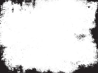 Distressed Monochrome Abstract Vector Design: A black and white pattern with grainy and scratchy textures