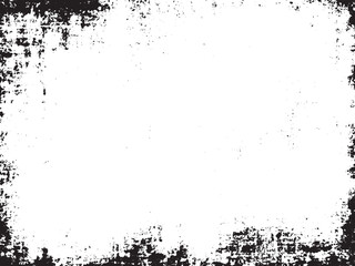 Distressed Abstract Grunge Vector Design: A black and white pattern with grainy and scratchy textures