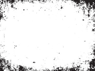 Distressed Abstract Grunge Vector Design: A black and white pattern with grainy and scratchy textures