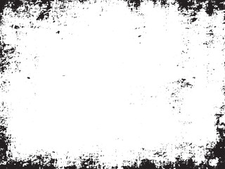 Distressed Abstract Grunge Vector Design: A black and white pattern with grainy and scratchy textures