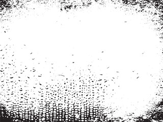Black and White Abstract Grunge Texture: A monochrome vector design featuring distressed and grainy elements