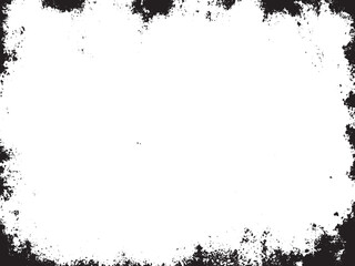 Black and White Abstract Grunge Texture: A monochrome vector design featuring distressed and grainy elements