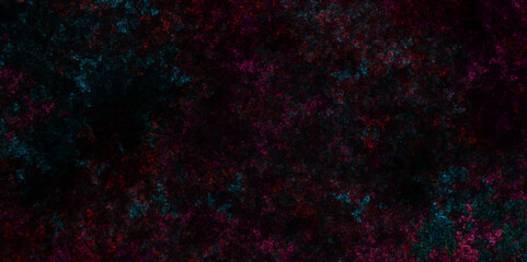 Aquamarine and pink Abstract Glowing fractal digital art design vector design. Star field background Aquamarine and pink dark red pink, teal and purple nebula universe. Fantastic outer view space