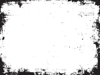 Monochrome Distressed Grunge Vector Design: A black and white pattern with scratchy and grainy textures