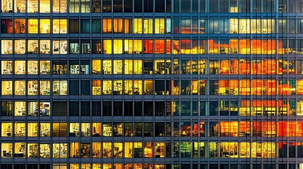 Urban cityscape architecture scene with dramatic lighting