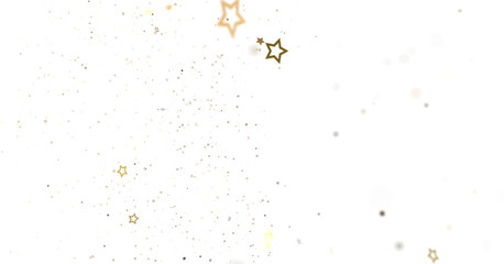 XMAS stars background, sparkle lights confetti falling. magic shining Flying christmas stars on night