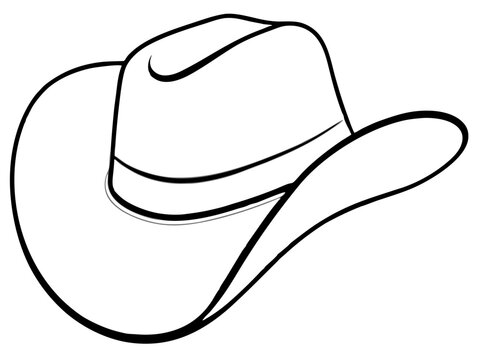 recommend clip art: 
                    Cowgirl and Cowboy Hat Line art vector, Cowboy Hat SVG
                    