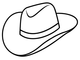 

Cowboy Hat line art, Cowgirl and Cowboy Hat SVG
