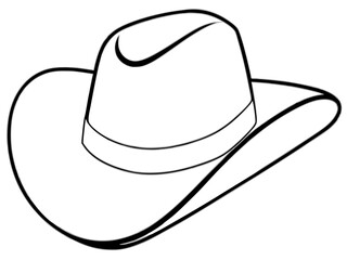 

Cowboy Hat line art, Cowgirl and Cowboy Hat SVG
