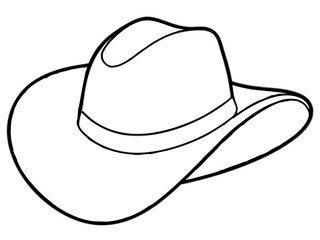 

Cowboy Hat line art, Cowgirl and Cowboy Hat SVG
