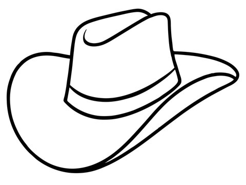 recommend clip art: 
                    
                    Cowboy Hat line art, Cowgirl and Cowboy Hat SVG
                    