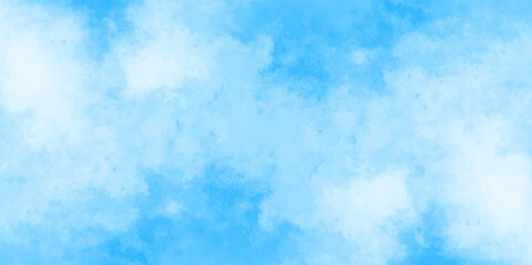 Abstract white and blue color frozen ice surface design background. oft sky blue watercolor sky and clouds, Light blue background with watercolor. gradient light white sky background with clouds.	