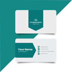 Double-sided creative business card template. Business Card Mockup. template, Clean professional business card template, visiting card template.	
