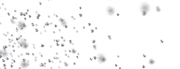 A Shower of Celestial Beauty: 3D Gold Stars Rain Illustration Bedazzles