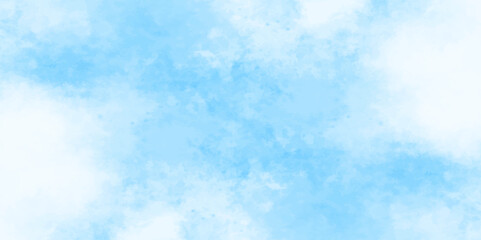 Abstract white and blue color frozen ice surface design background. oft sky blue watercolor sky and clouds, Light blue background with watercolor. gradient light white sky background with clouds.	
