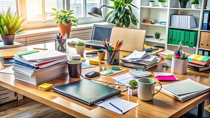 Cluttered Desk Conceptualized