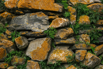 a wall made of stones
