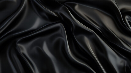 Background of black silk cloth