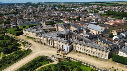 drone photo Compiègne castle france europe
