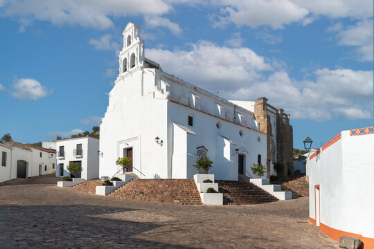 Church of Our Lady of Remedies in Alconchel, Badajoz, Extremadura, Spain