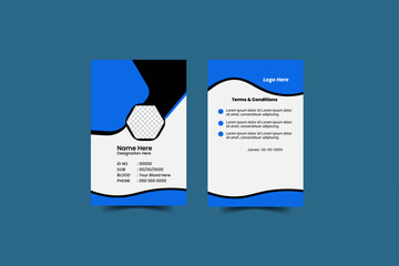 Modern Identity Card.Modern and minimalist id card template,Creative id card design for your company employee.
Vector id card template, Modern colorful icon collection.Abstract professional id card de