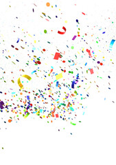  Multicolored confetti on white  transparent PNG