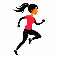 Obraz premium jumping child silhouette