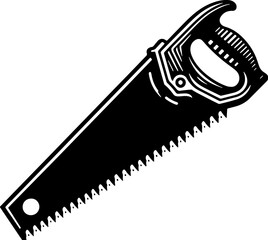Handsaw Tool Silhouette Vector Template