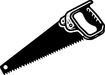 Handsaw Tool Silhouette Vector Template