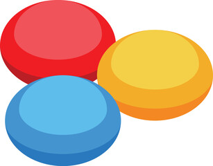 Three colorful spheres are forming a triangle, evoking concepts such as diversity, collaboration, and balance