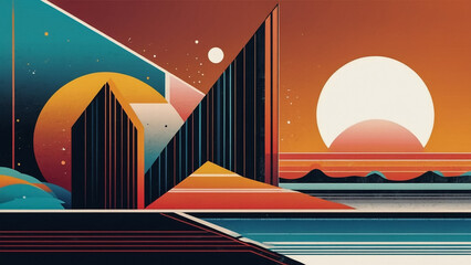 Fototapeta premium colorful vector illustration background. wallpaper, unique, uncommon