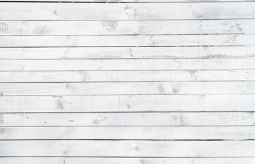 Fototapeta premium Wood white texture background, wood planks