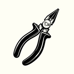 Pliers Tool Silhouette Vector Template
