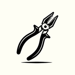 Pliers Tool Silhouette Vector Template