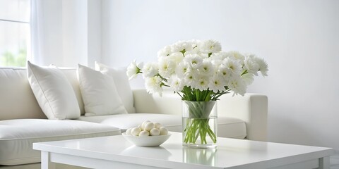 white flowers in a vase