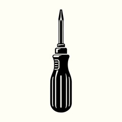 Screwdriver Tool Silhouette Vector Template