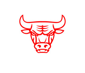 bull logo, taurus logo, horn logo, mascot, icon, sign, logos