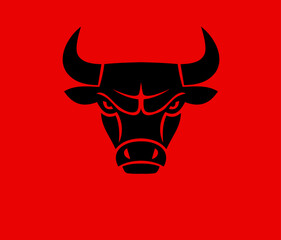 bull head logo, logos, mascot logo, horn  logo,  icon