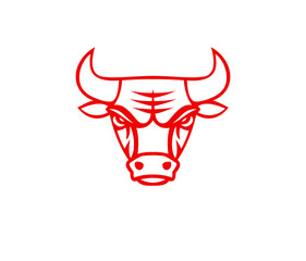 bull head logo, horn logo, taurus logo, animal logo, logos
