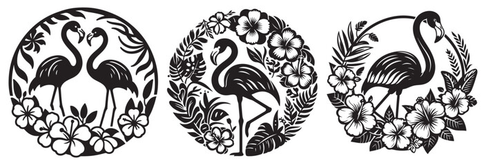 Flamingo silhouette isolated on white, Flamingo vector art, Flamingo silhouette, Flamingo illustration, Flamingo black and white vector, black and white Flamingo, Flamingo black and white vector illus