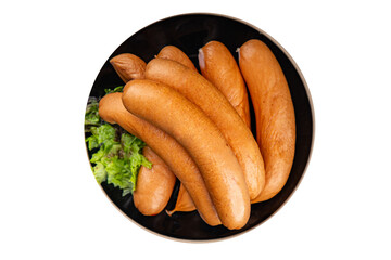 sausages meat pork or chicken, turkey fresh meal food snack on the table copy space food background rustic top view