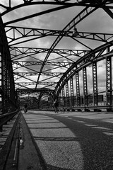 Fototapeta premium Hacker Brücke - Old steel bridge
