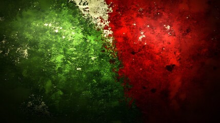 Gradient, Green and Red Shapes, Abstract Image, Texture, Pattern Background, Wallpaper, Smartphone Cover and Screen, Cell Phone, Computer, Laptop, 9:16 and 16:9 Format