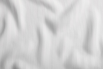 Obraz premium Texture of white striped fabric as background, top view