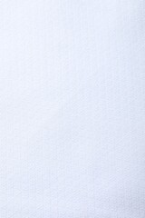 Texture of white fabric as background, top view